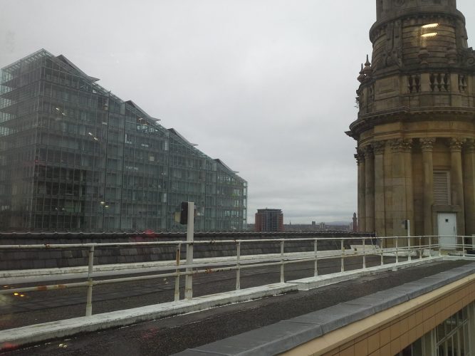 Manchester Royal Exchange roof terrace before refurbishment